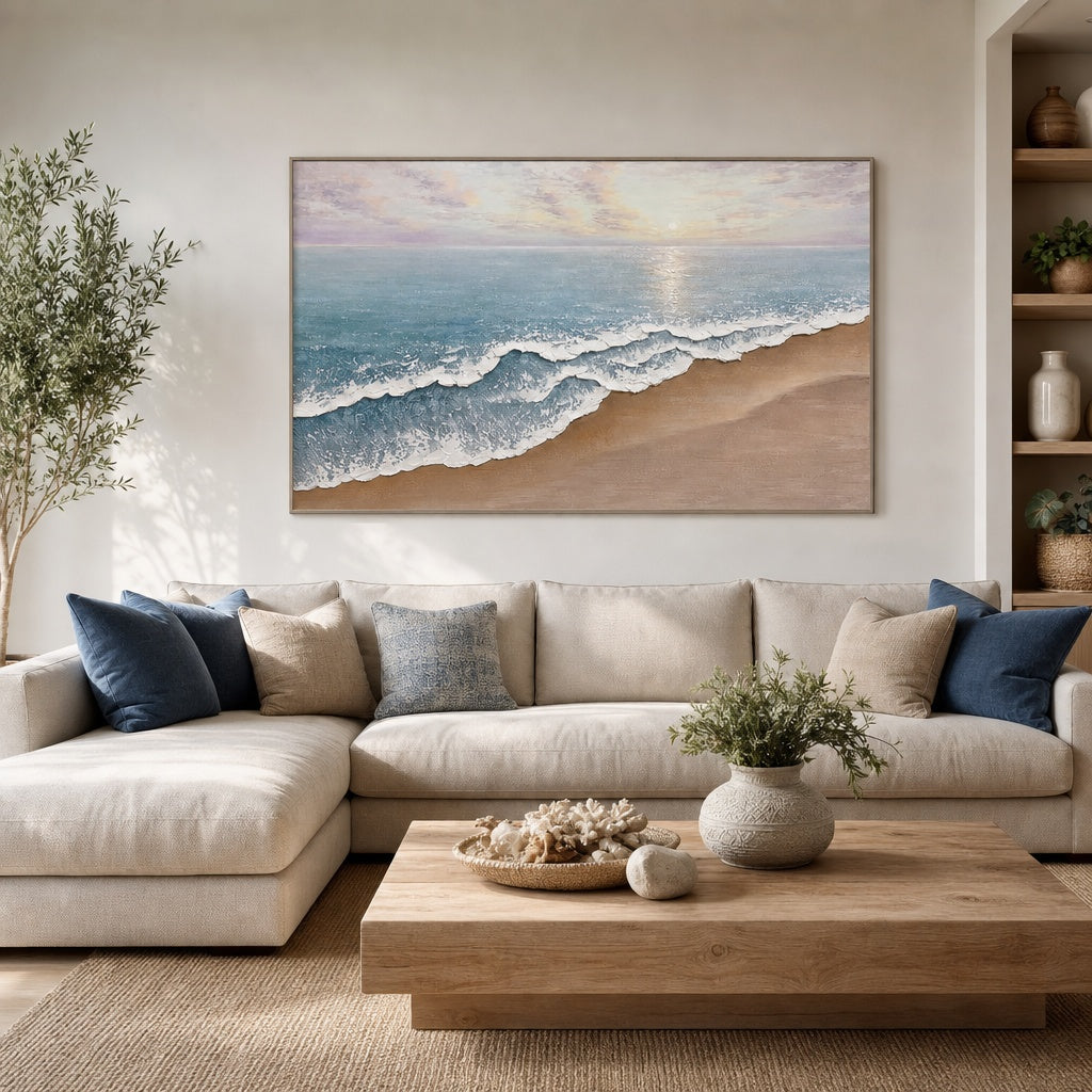 Sunlit Shoreline Calm