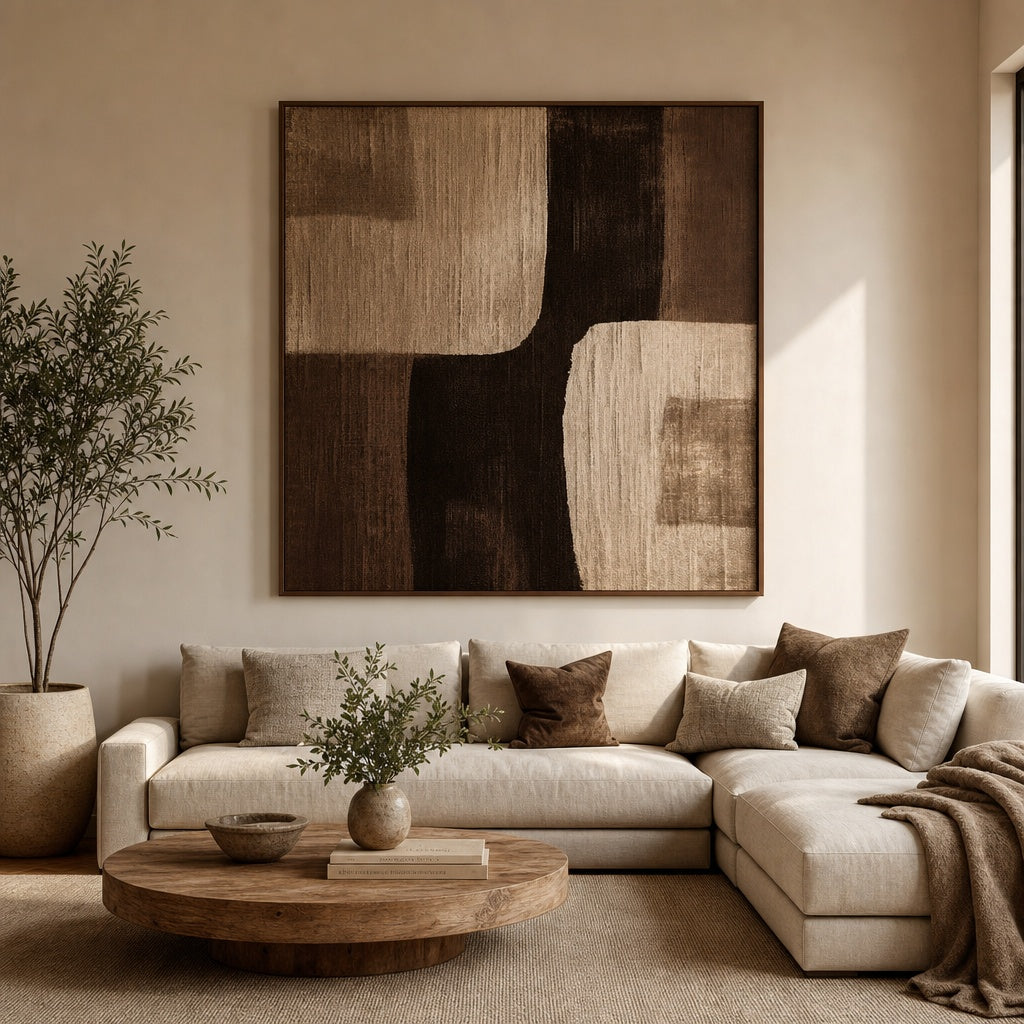 Earth Tone Abstract Layers
