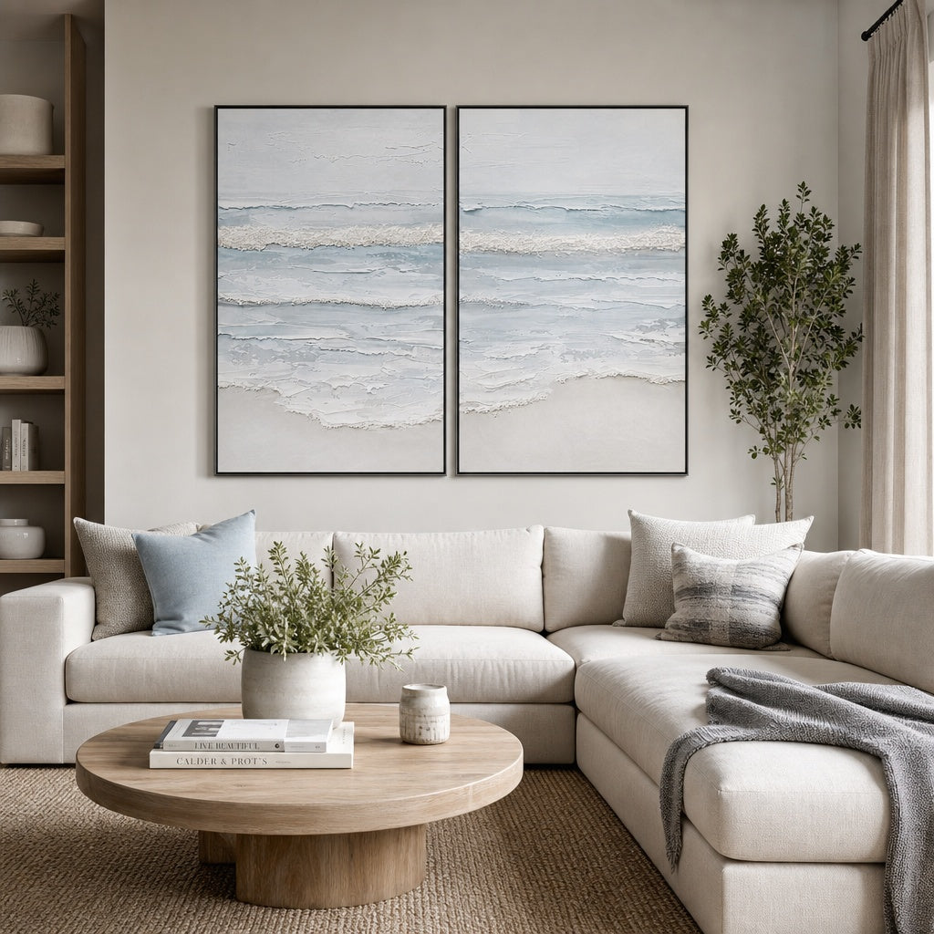 Soft Coastal Diptych