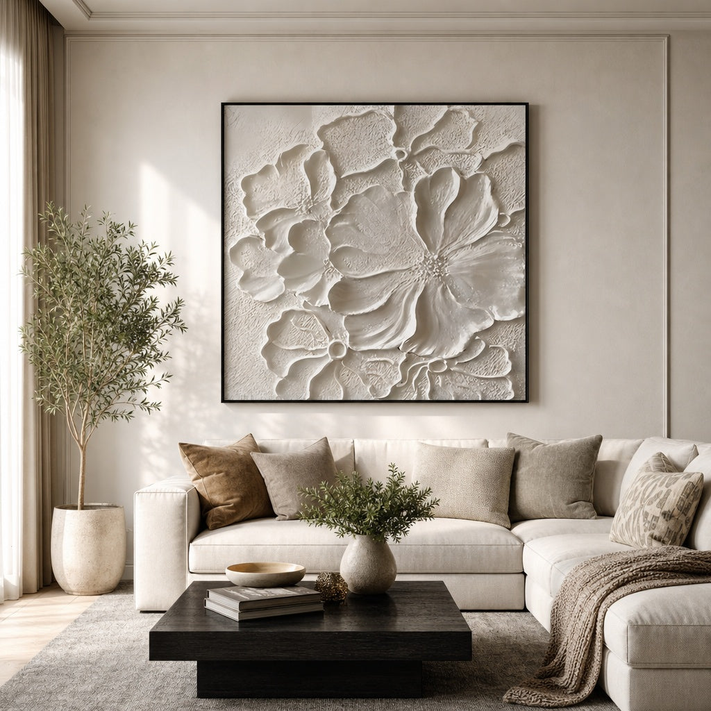 White Petal Relief