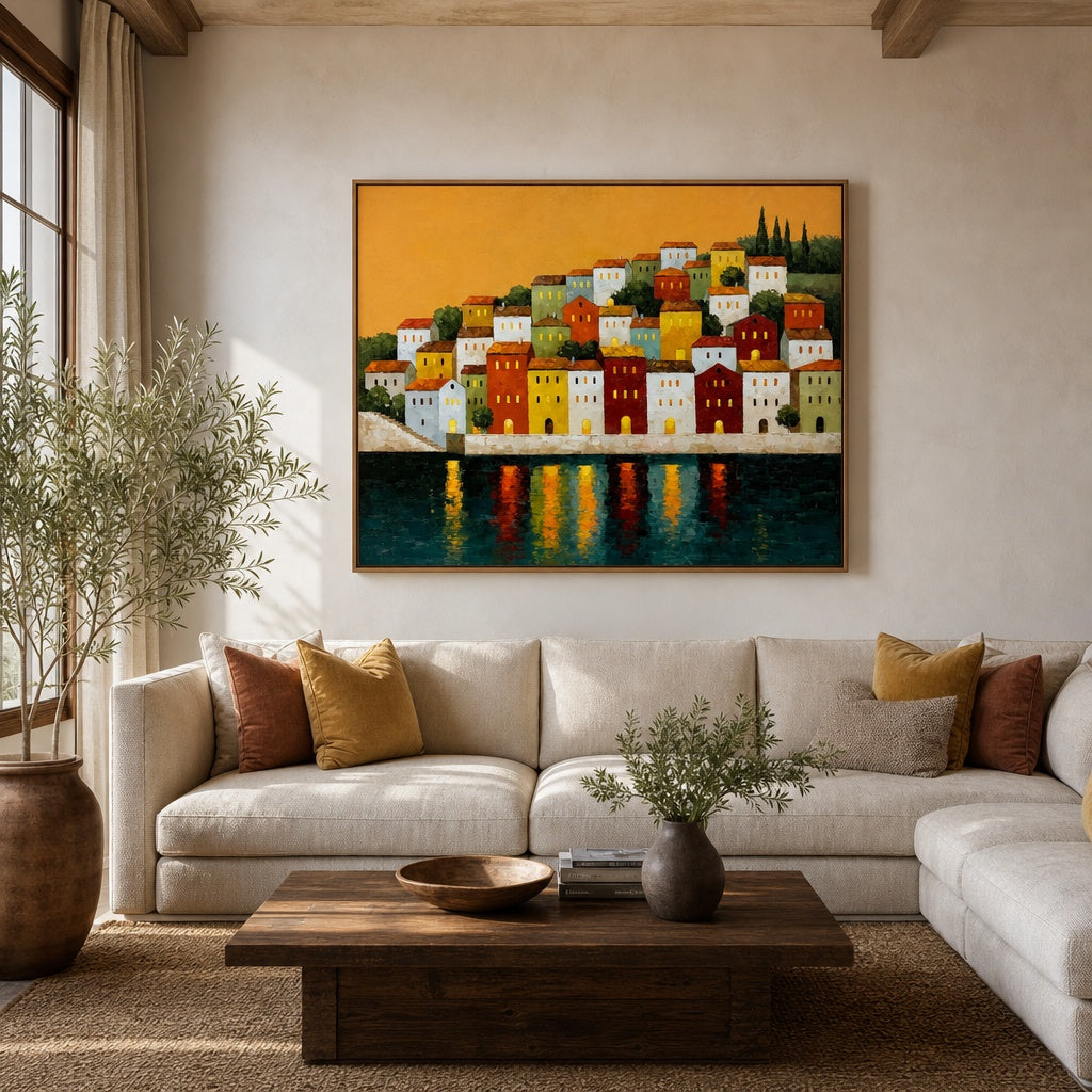 Mediterranean Village Reflections