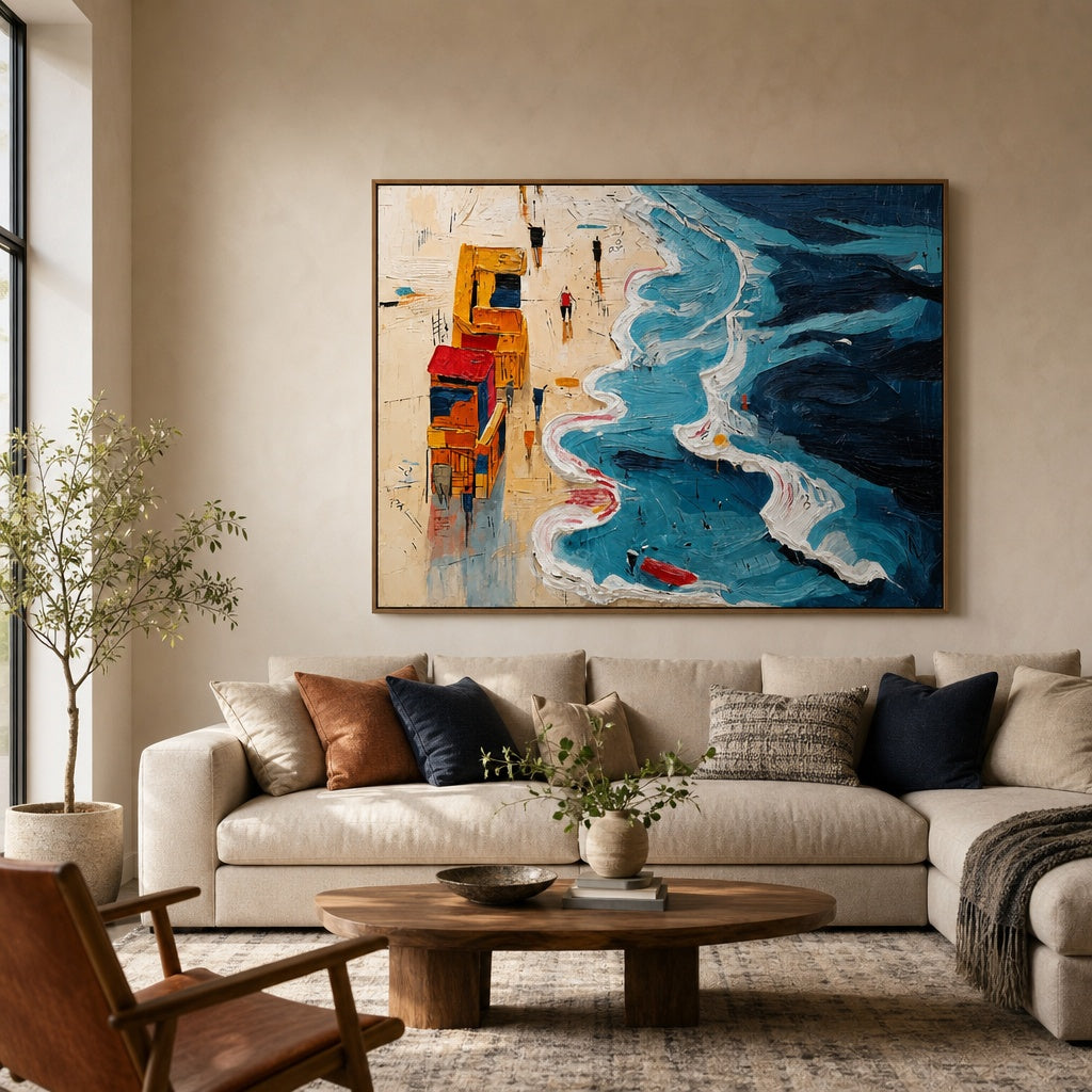 Azure Shoreline Waves