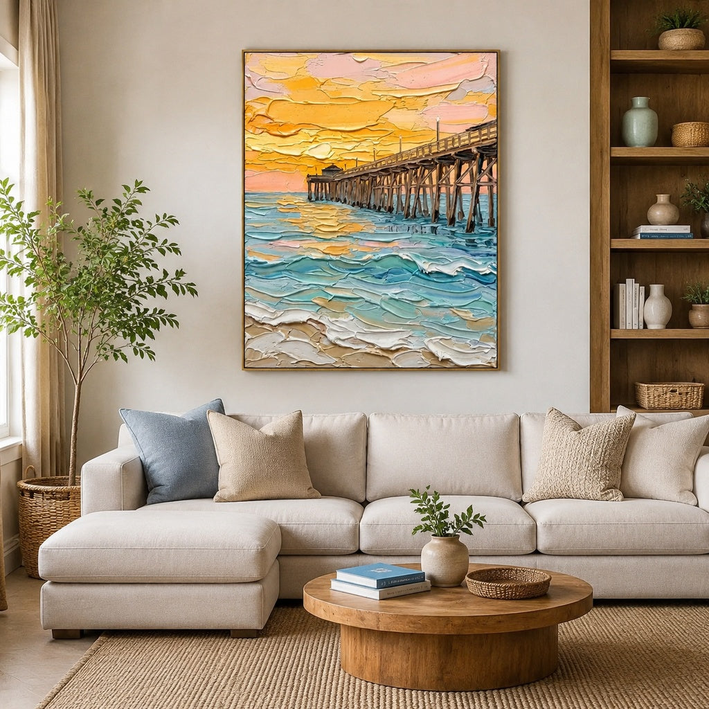 Golden Coastal Pier