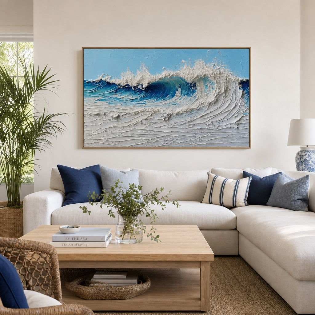 Blue Cresting Wave