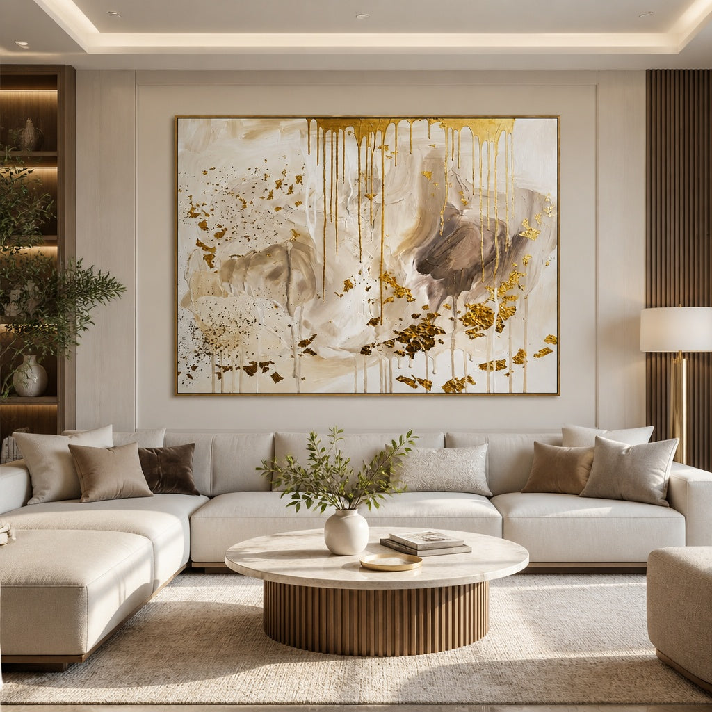 Gilded Ivory Cascade