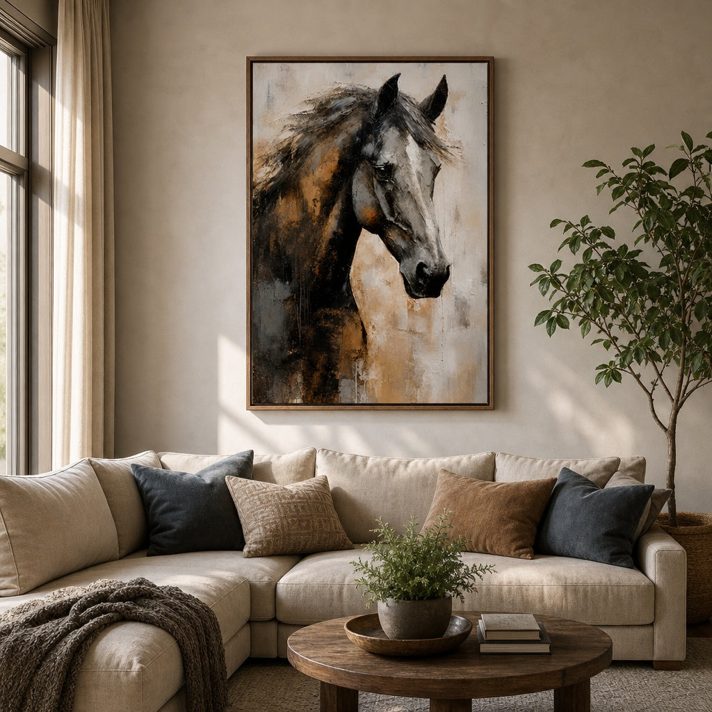 Majestic Grey Horse