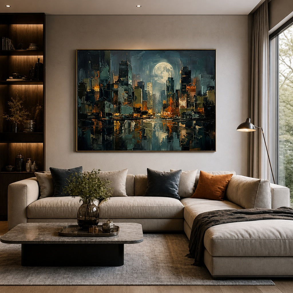 Moonlit City Horizon