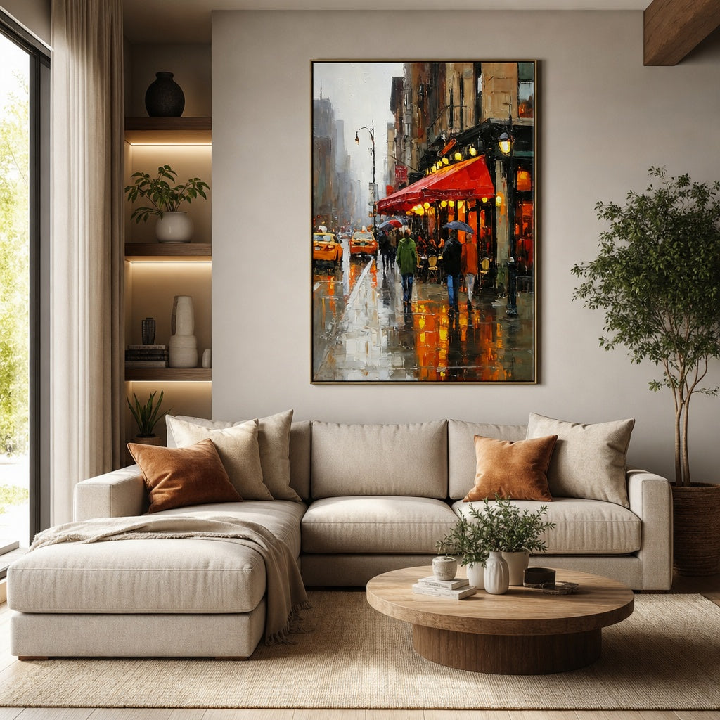 Rainy City Café Evening