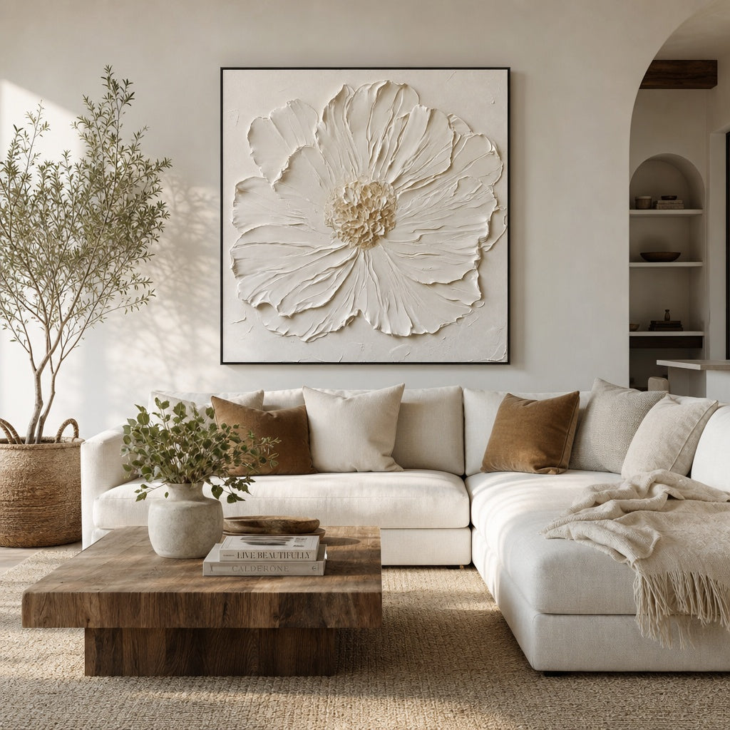 Ivory Blossom Relief