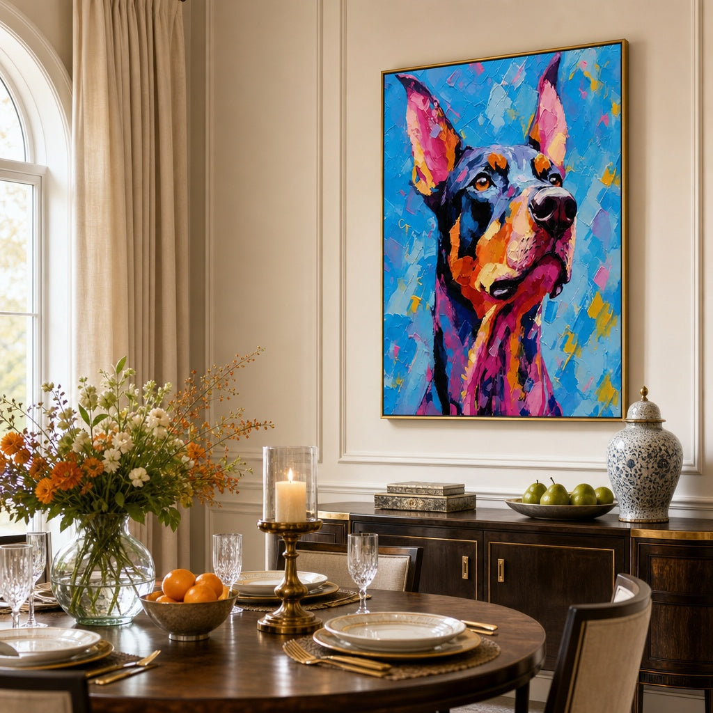 Colorful Dog Portrait