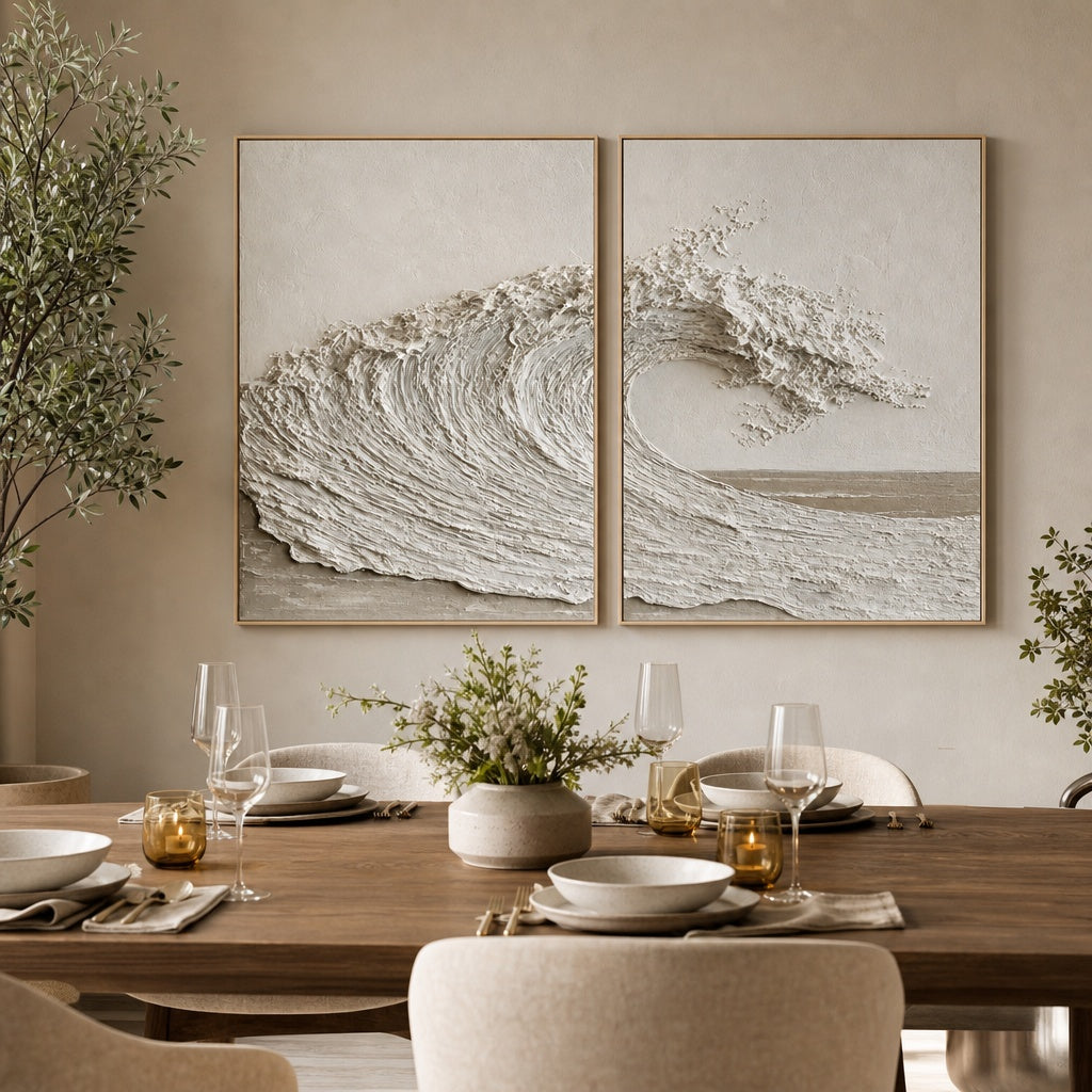 White Wave Diptych