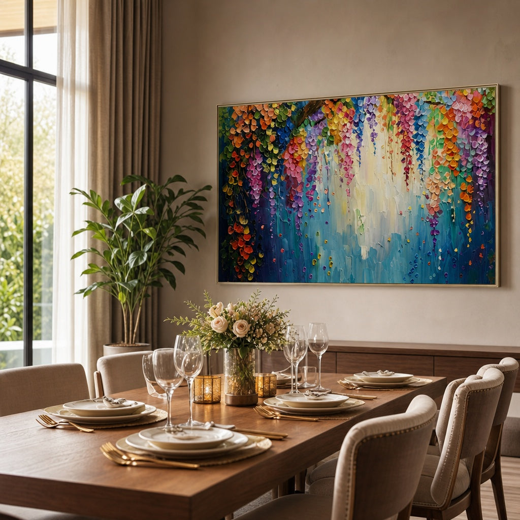 Colorful Wisteria Garden