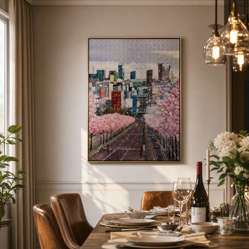 Cherry Blossom Skyline
