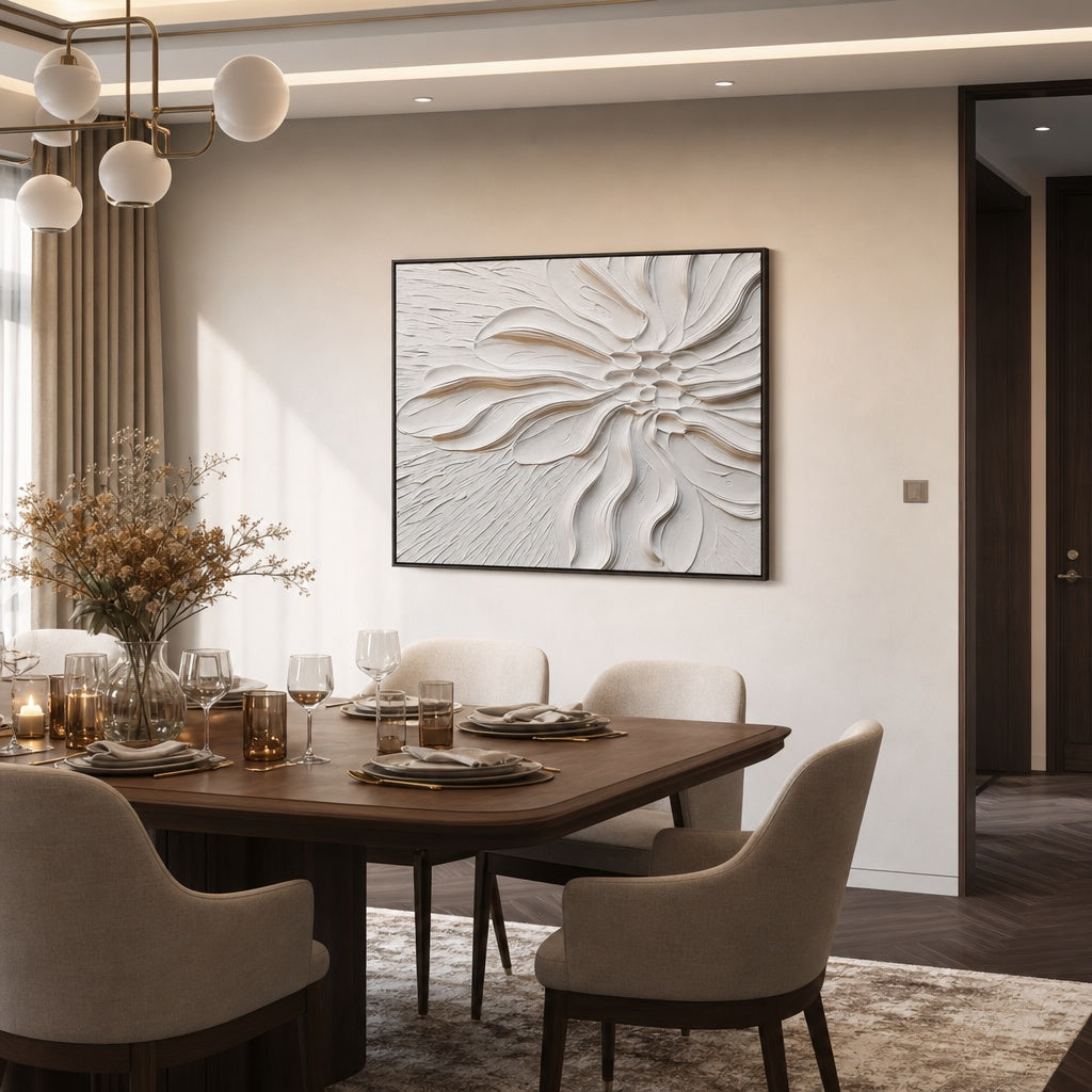 Ivory Bloom Relief