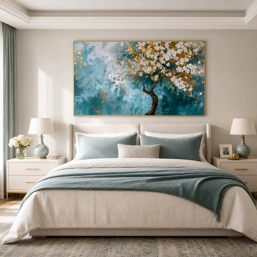 Azure Blossom Tree Harmony