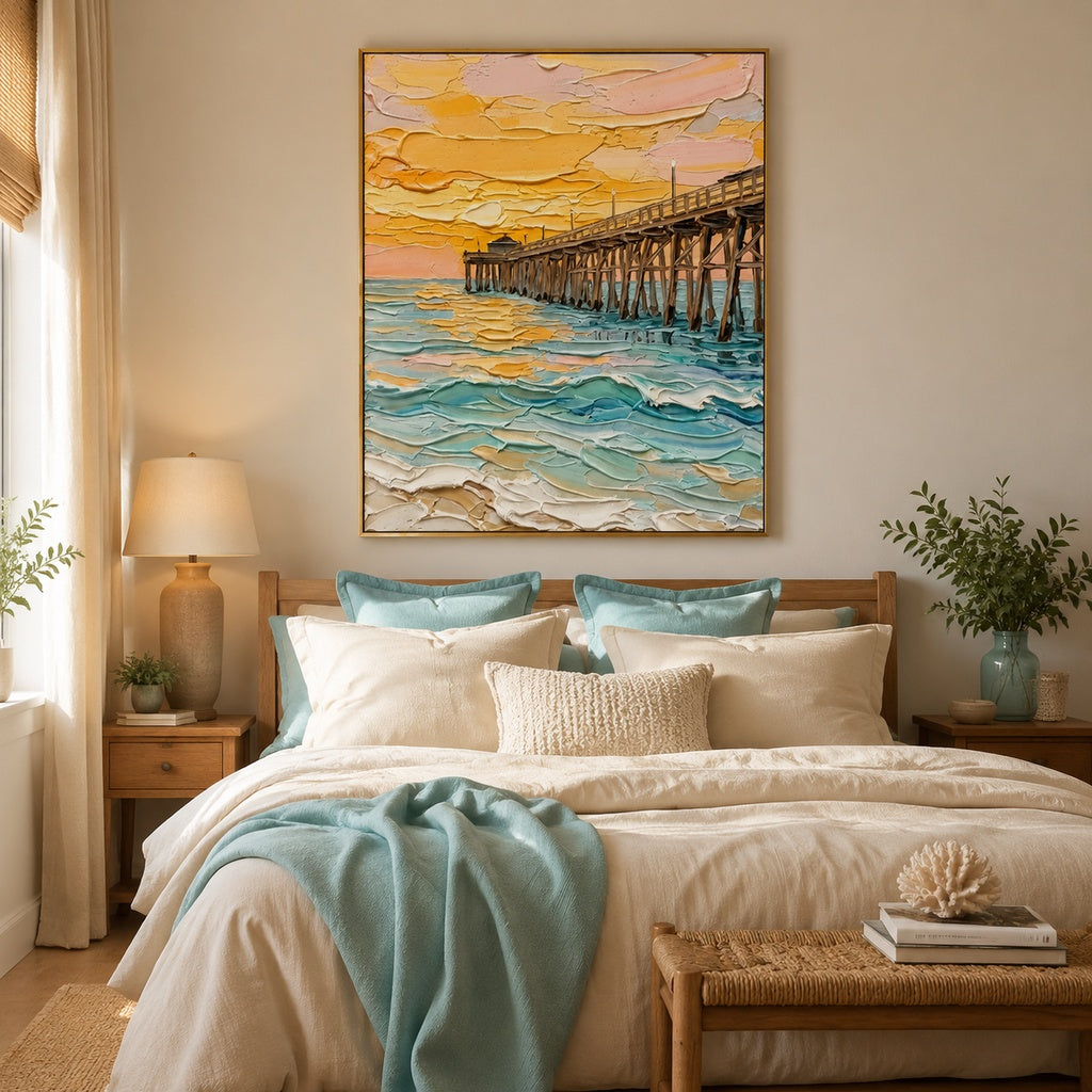 Golden Coastal Pier