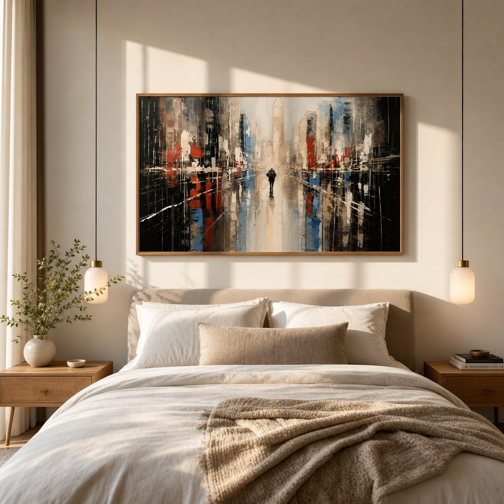 City Lights After Rain