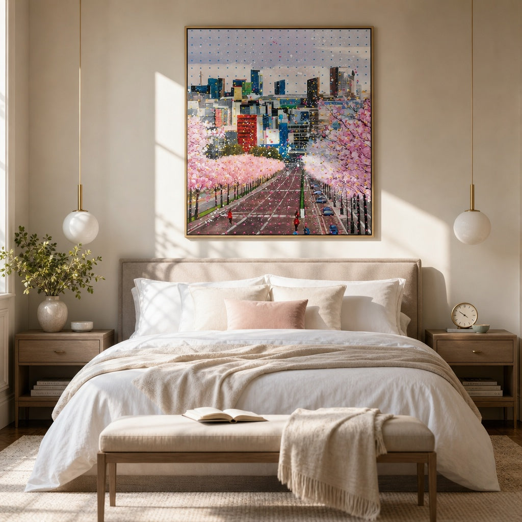 Cherry Blossom Skyline
