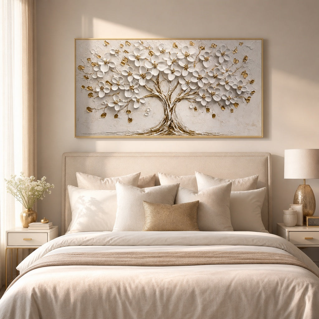 Golden Blossom Tree Elegance