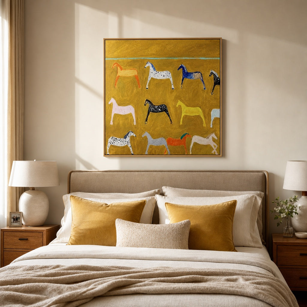 Colorful Horse Gallery Painting