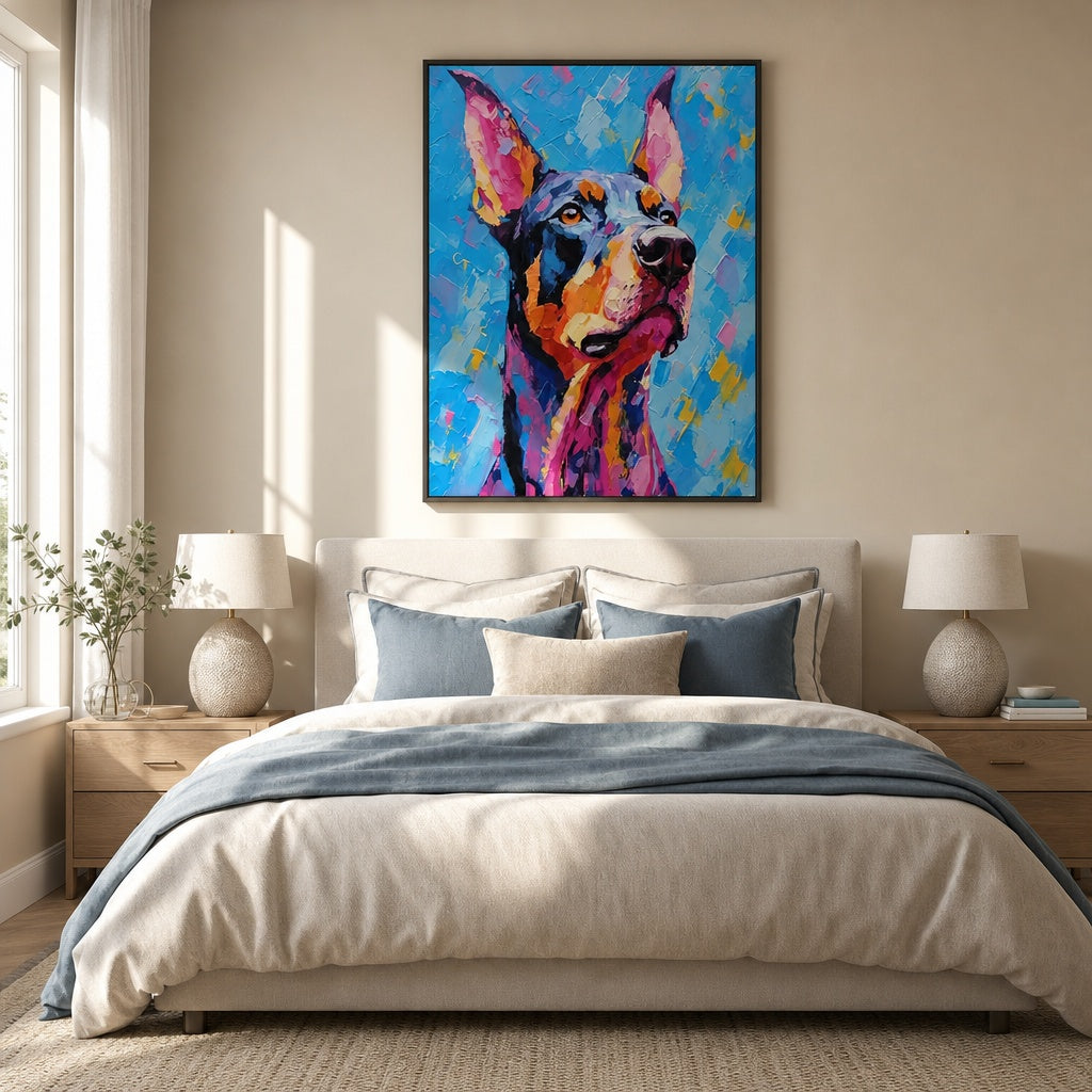 Colorful Dog Portrait