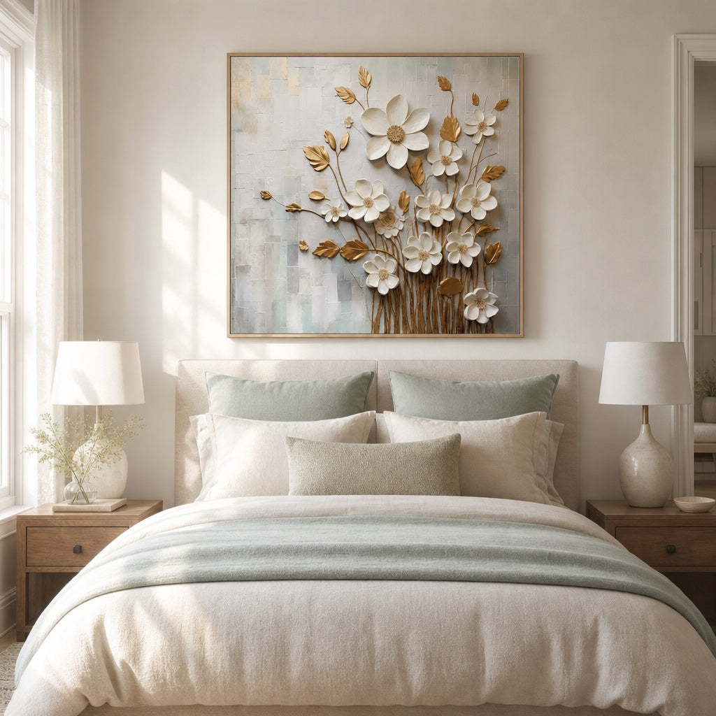 Ivory Botanical Relief