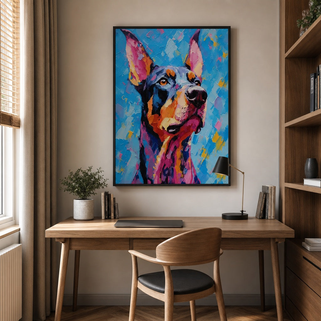 Colorful Dog Portrait