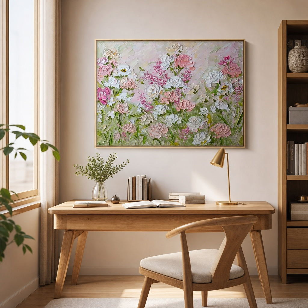 Pastel Rose Meadow