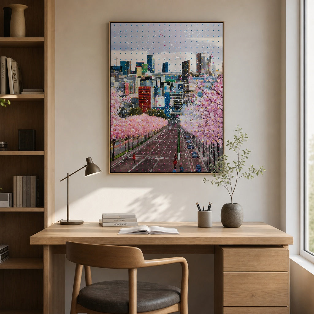 Cherry Blossom Skyline