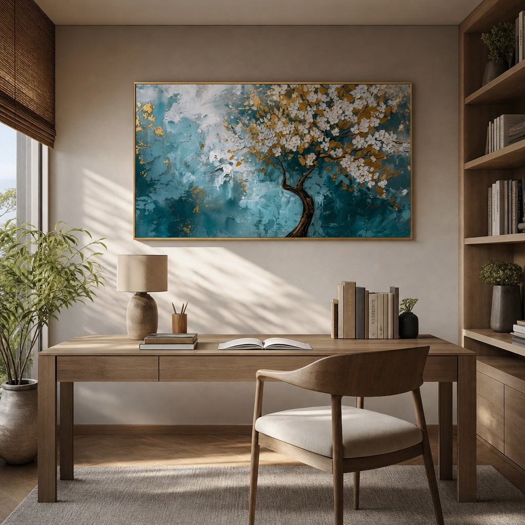 Azure Blossom Tree Harmony