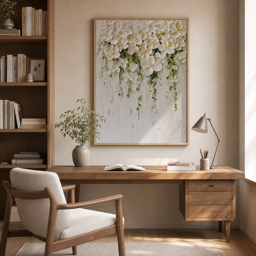 Cascading White Blossoms