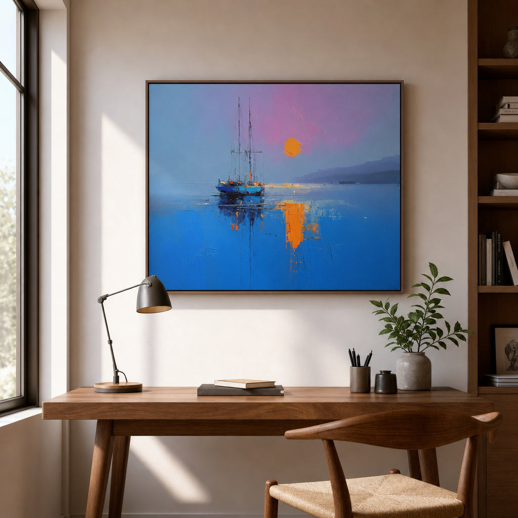 Sailboat Sunset Reflections
