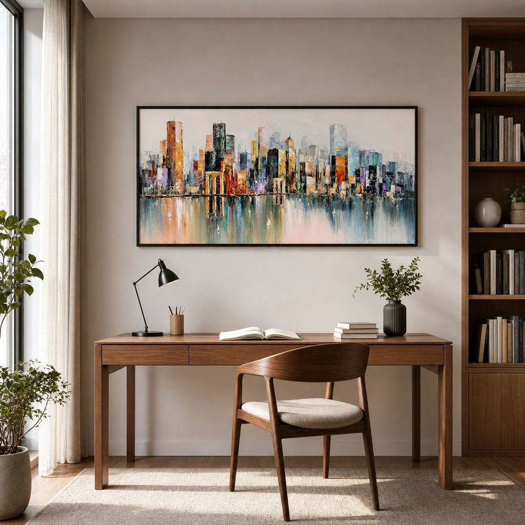 Modern Skyline Reflections