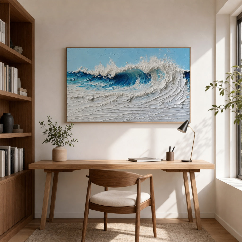 Blue Cresting Wave