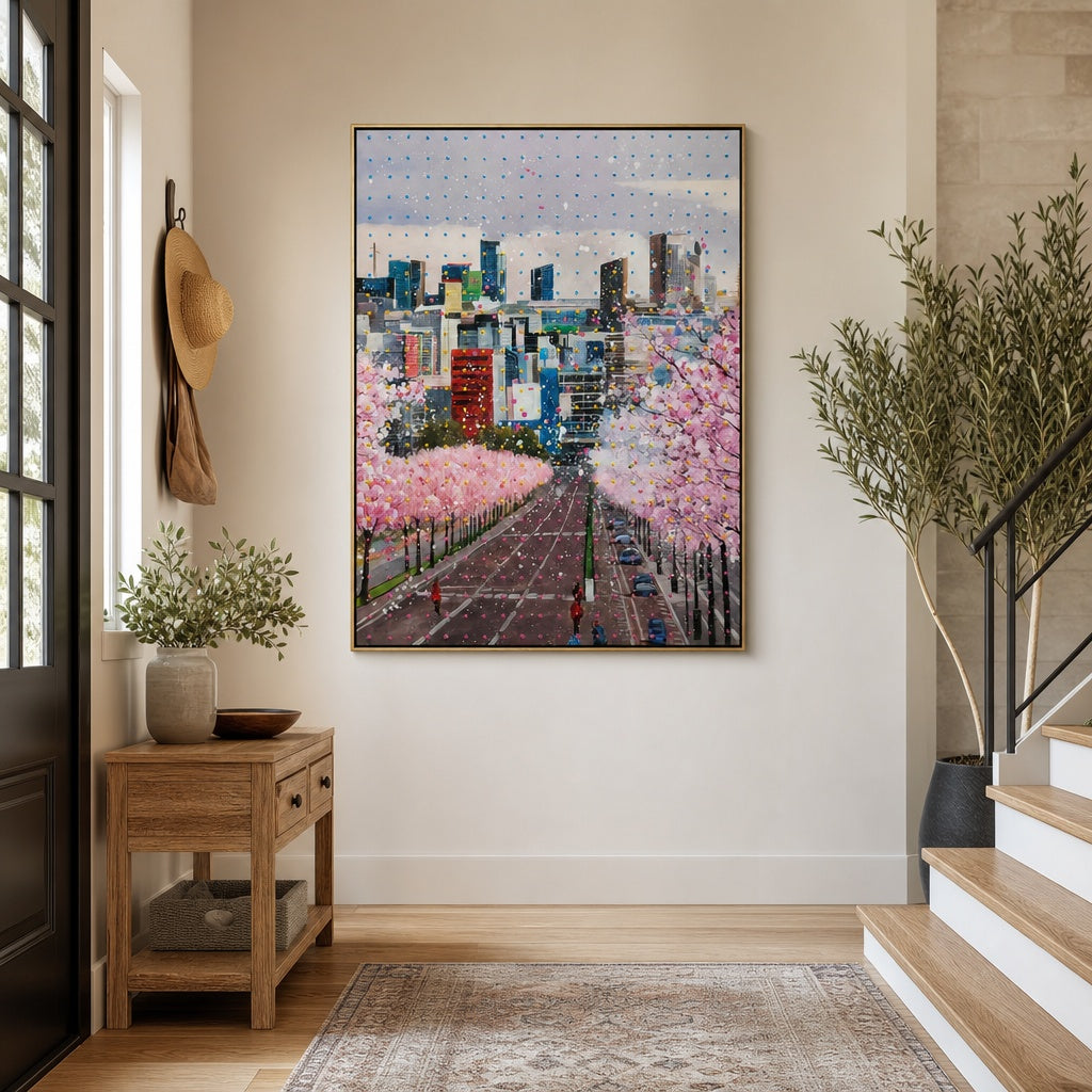 Cherry Blossom Skyline