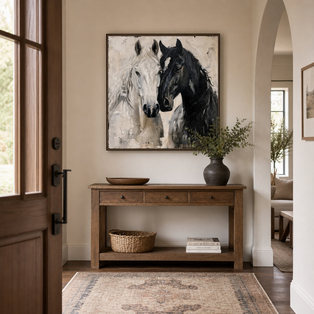 Black and White Horse Connection