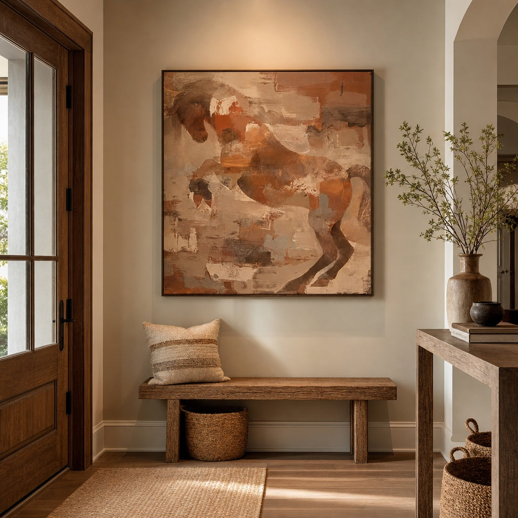 Abstract Horse Movement Painting