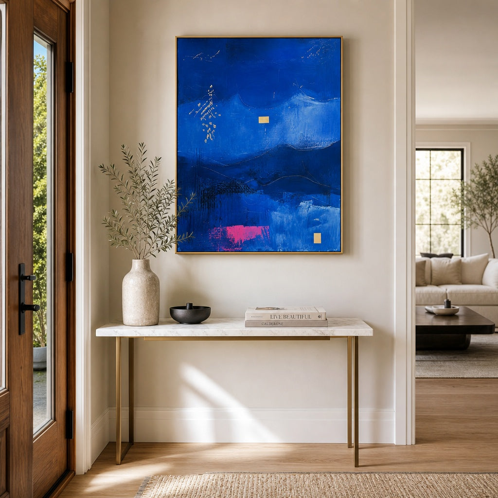 Deep Blue Abstract Waves