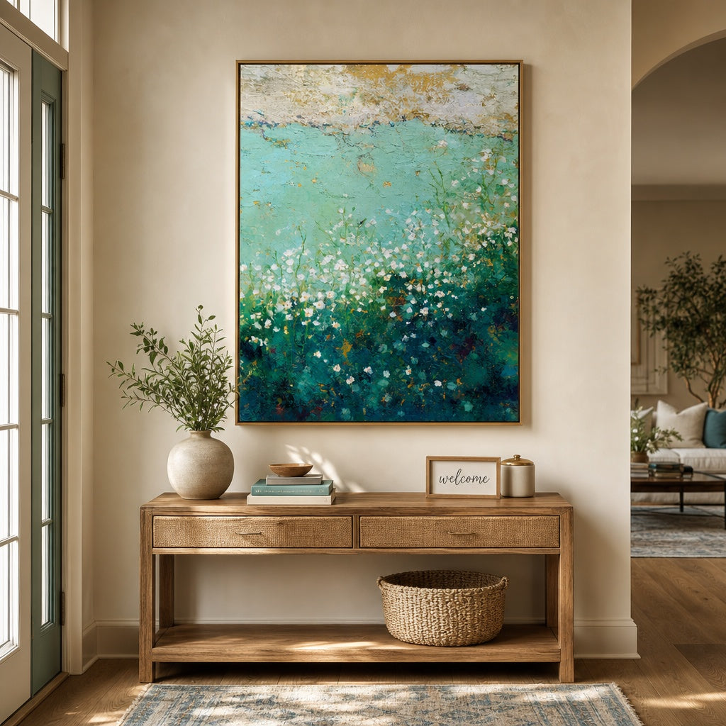 Aqua Meadow Bloom