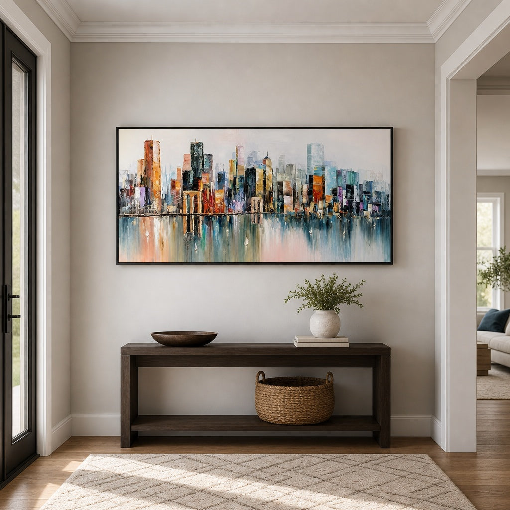 Modern Skyline Reflections