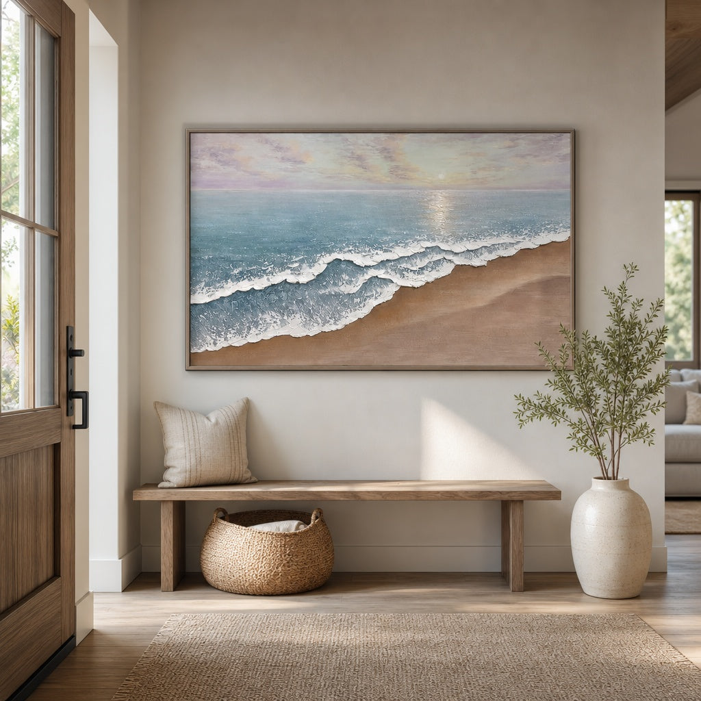 Sunlit Shoreline Calm