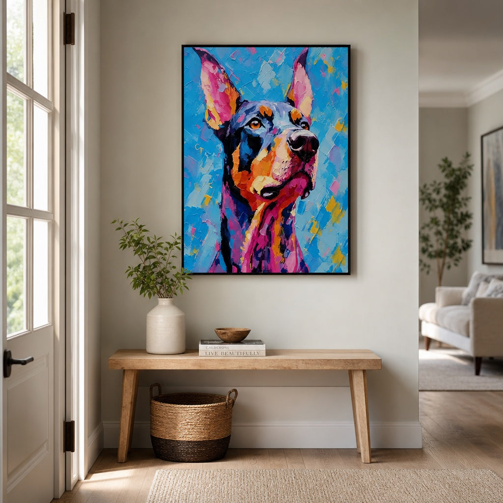 Colorful Dog Portrait