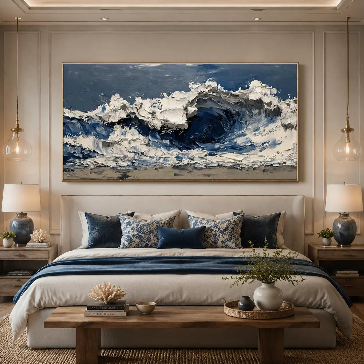 Ocean Majesty – Hand-Painted Textured Wave