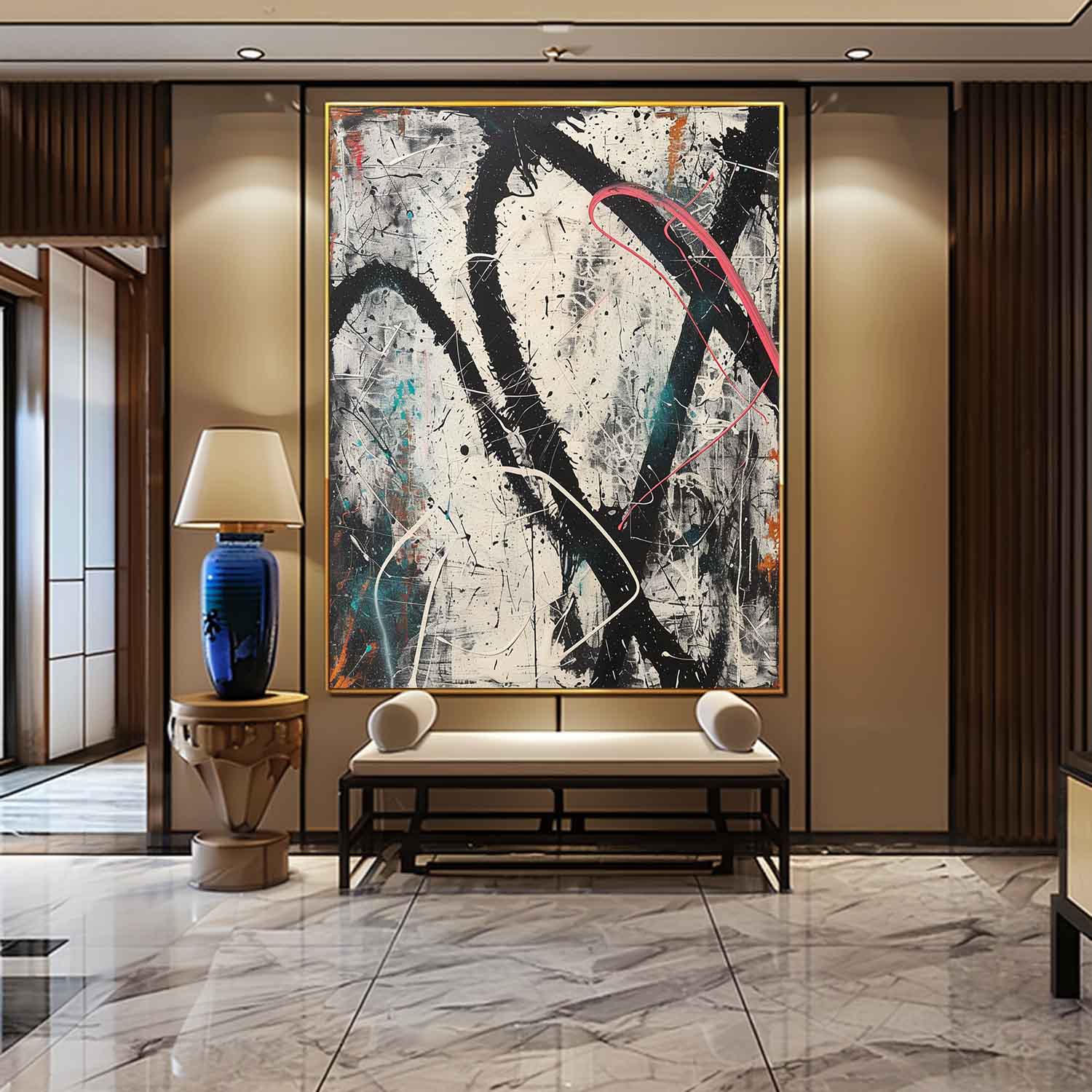 Abstract Expressionist Art AEA025 - Viarteart