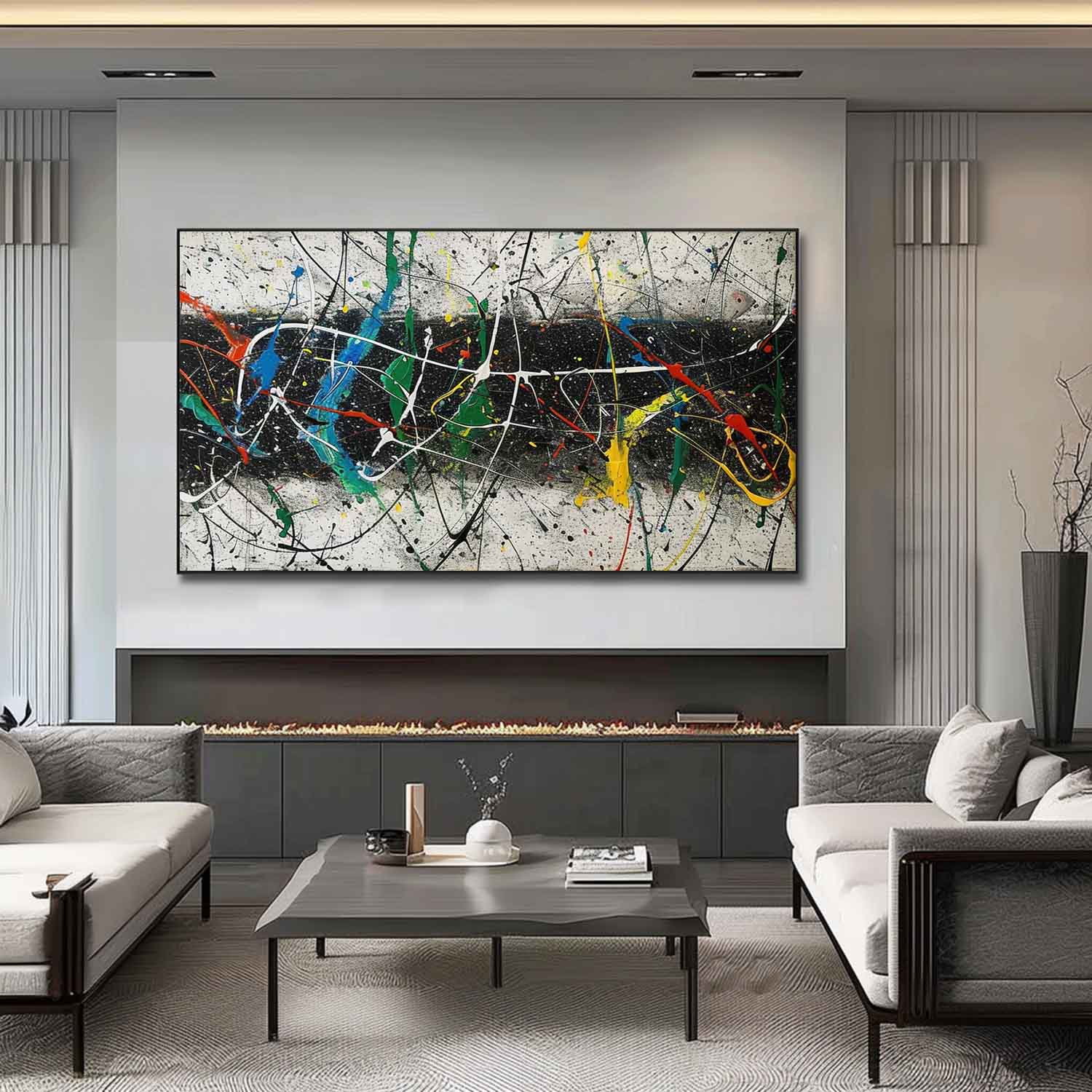 Abstract Expressionist Art AEA031 - Viarteart