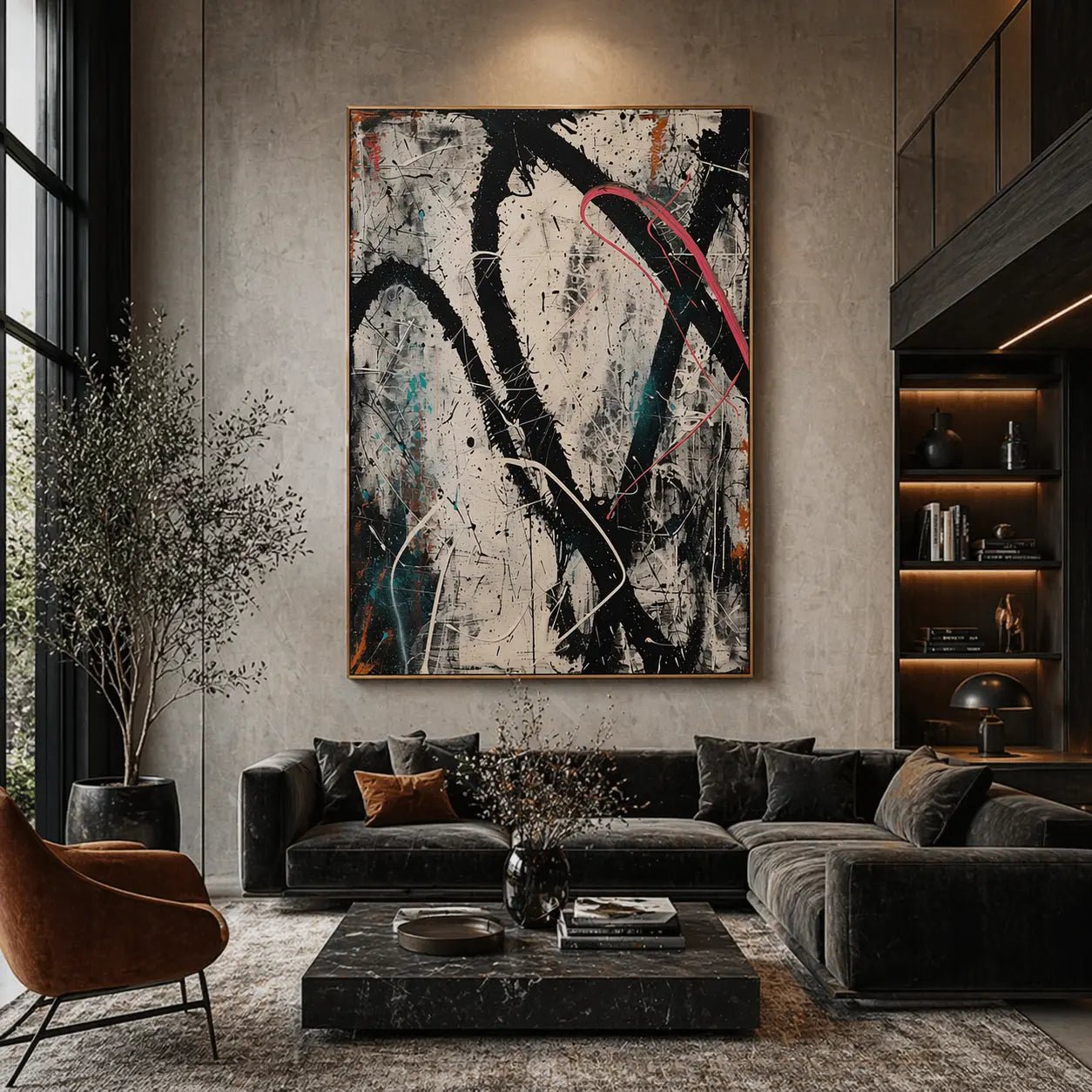 Abstract Expressionist Art AEA045 - Viarteart