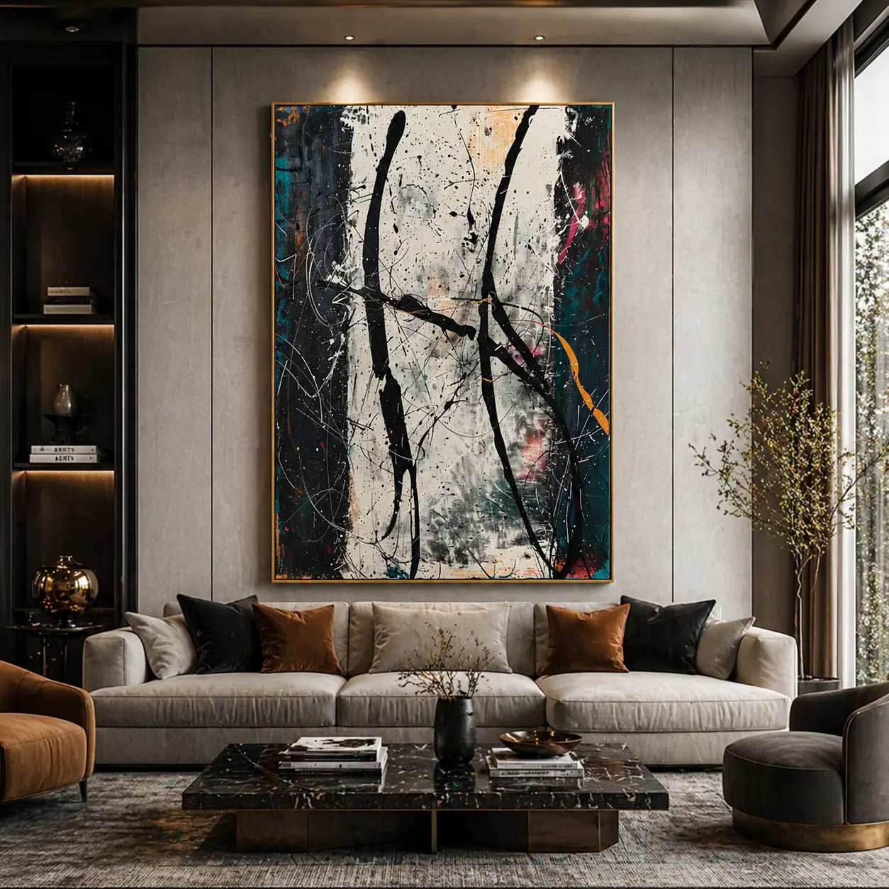 Abstract Expressionist Art AEA046 - Viarteart