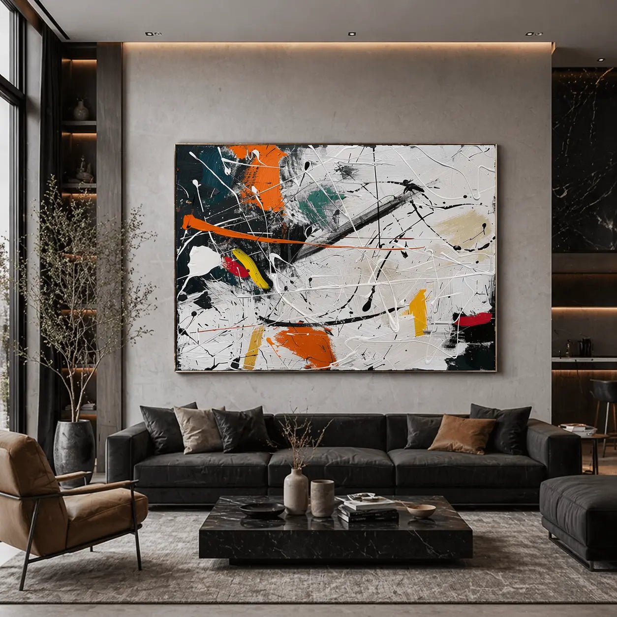 Abstract Expressionist Art AEA055 - Viarteart