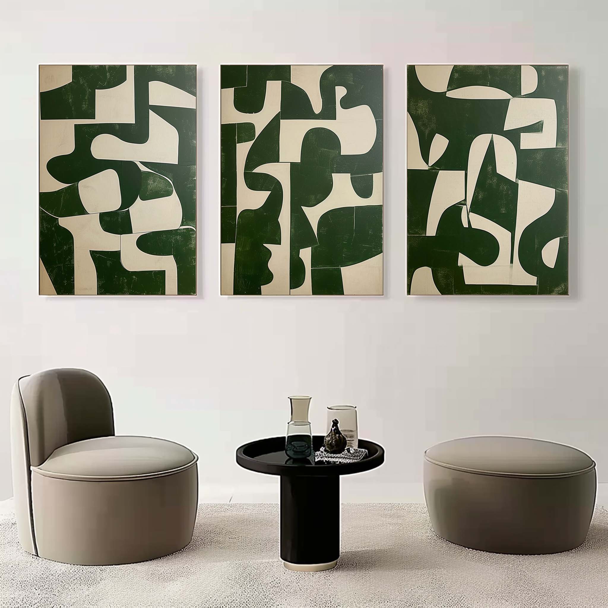 Abstract Painting Set of 3 SP152 - Viarteart