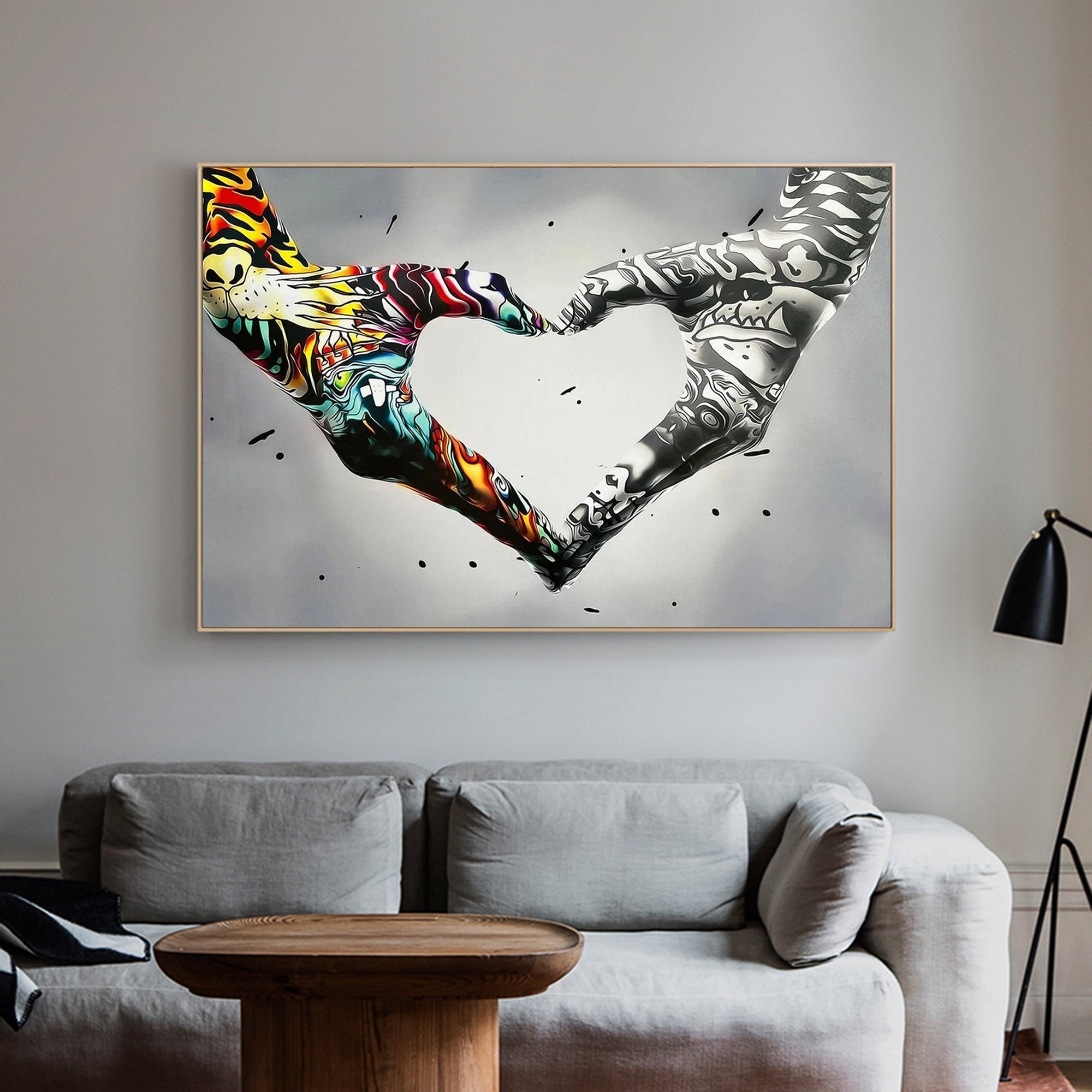 Gesture Heart Graffiti Art GA001 - Viarteart